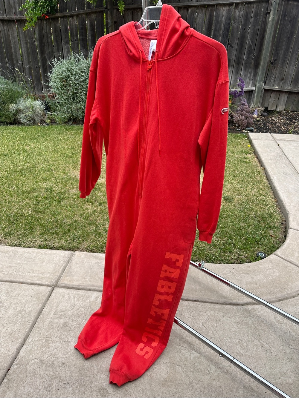 Fabletics Bright Red Kids Hooded One-Piece Sleep Sack